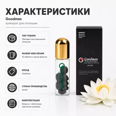 Препарат Goodman для поддержки мужского здоровья -